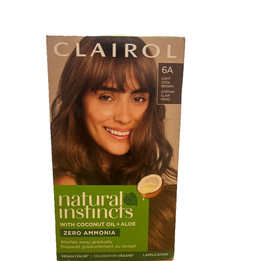 Clairol Natural Instincts 6A Light Cool Brown Vegan Hair Color No Ammonia